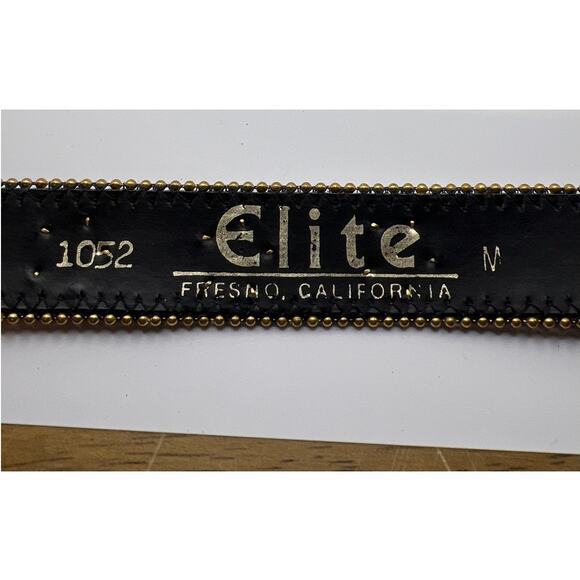 Elite Fresno California Blue Glitter Rhinestone Belt Medium 36\